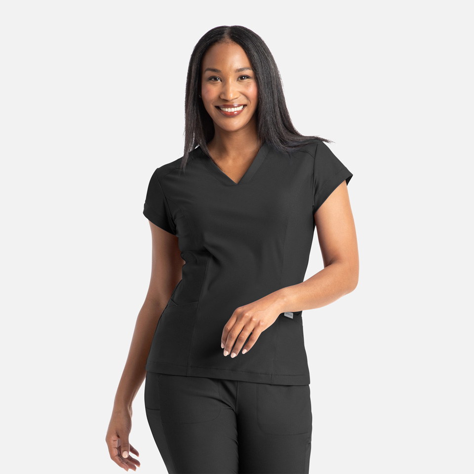Maevn Embrace Zoe - Banded V-Neck Top-Maevn