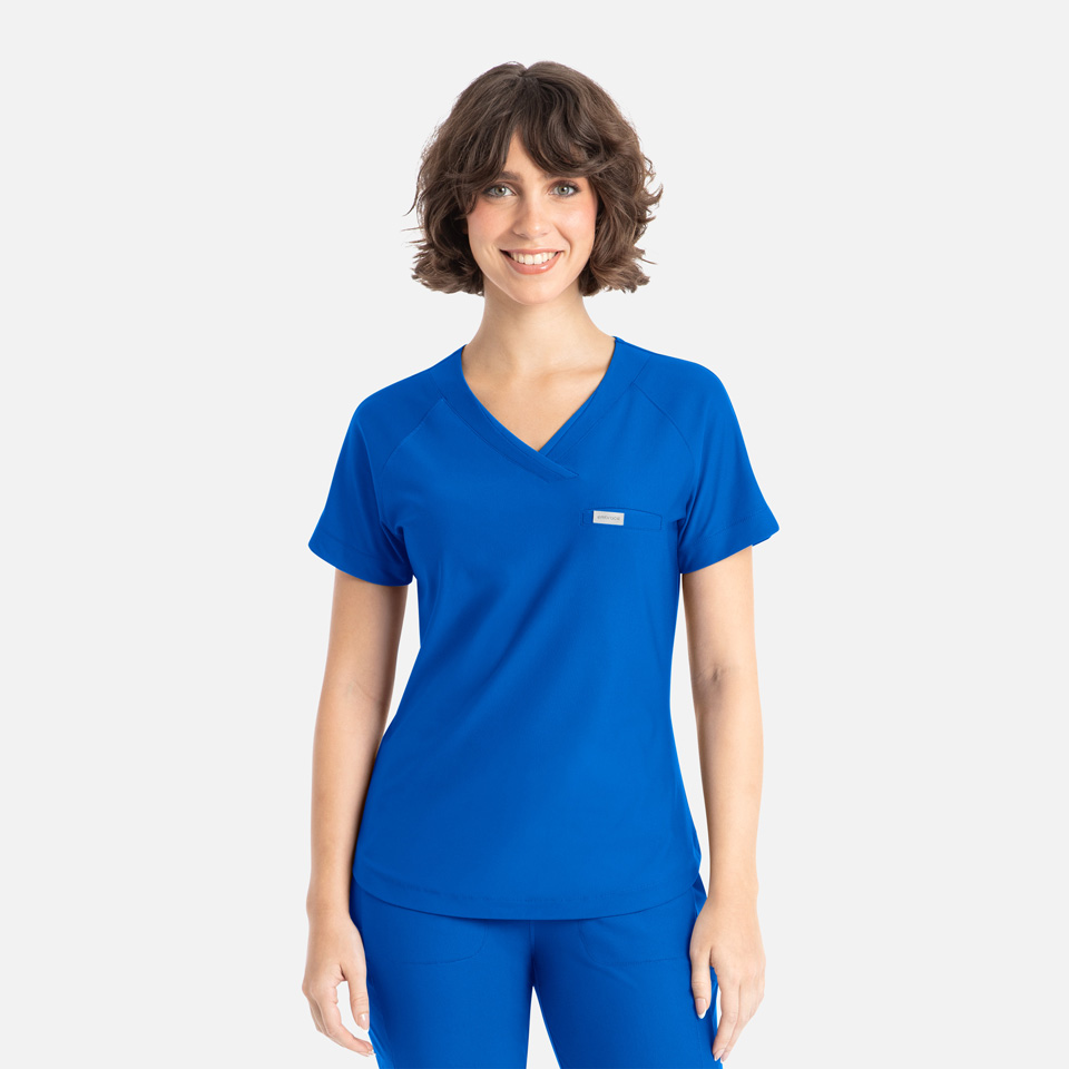 Embrace Tuckable Y-Neck-Raley Scrubs