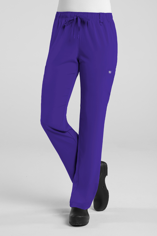 Women's Full Elastic Waist Pant in Grape