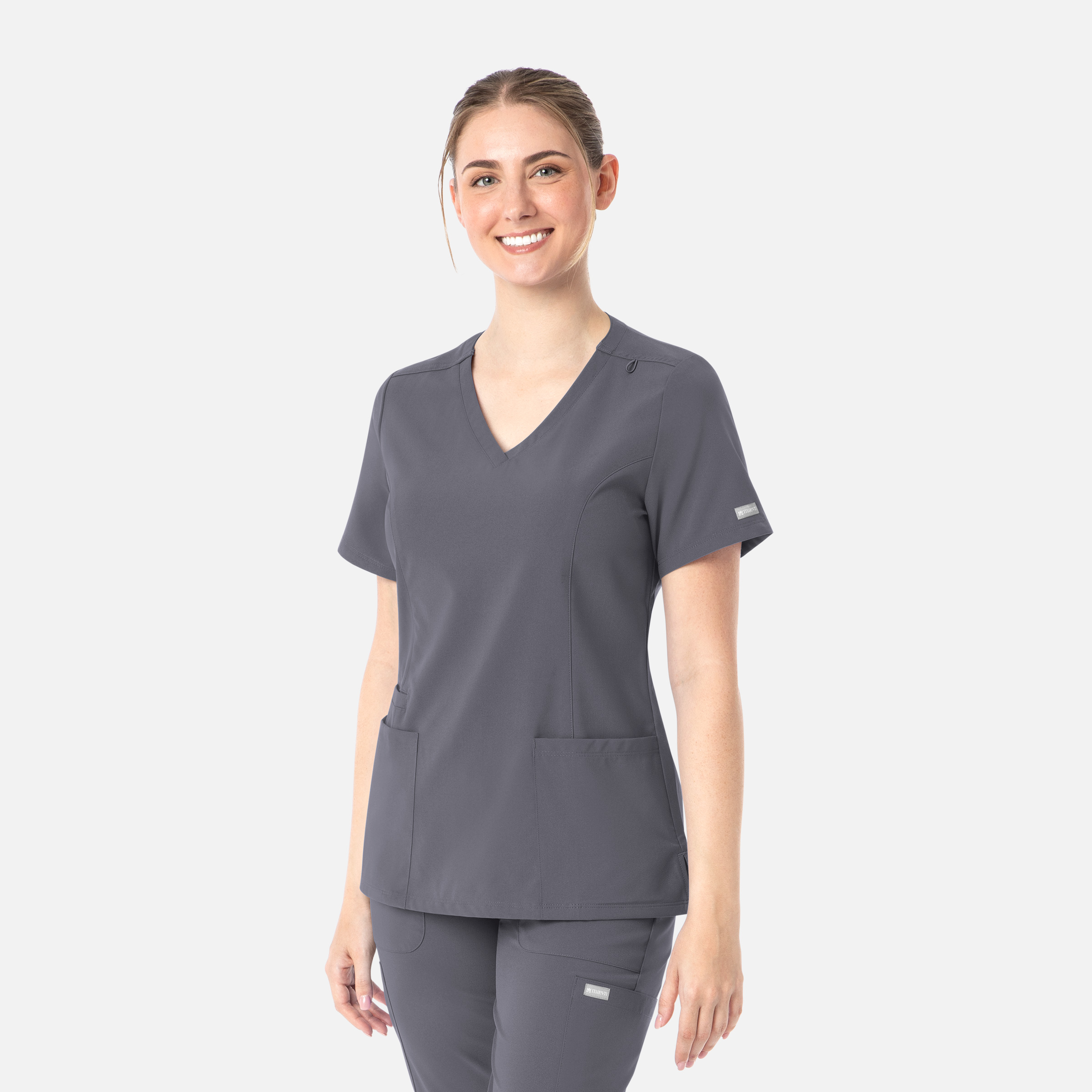 Momentum Double V-Neck Top-Raley Scrubs
