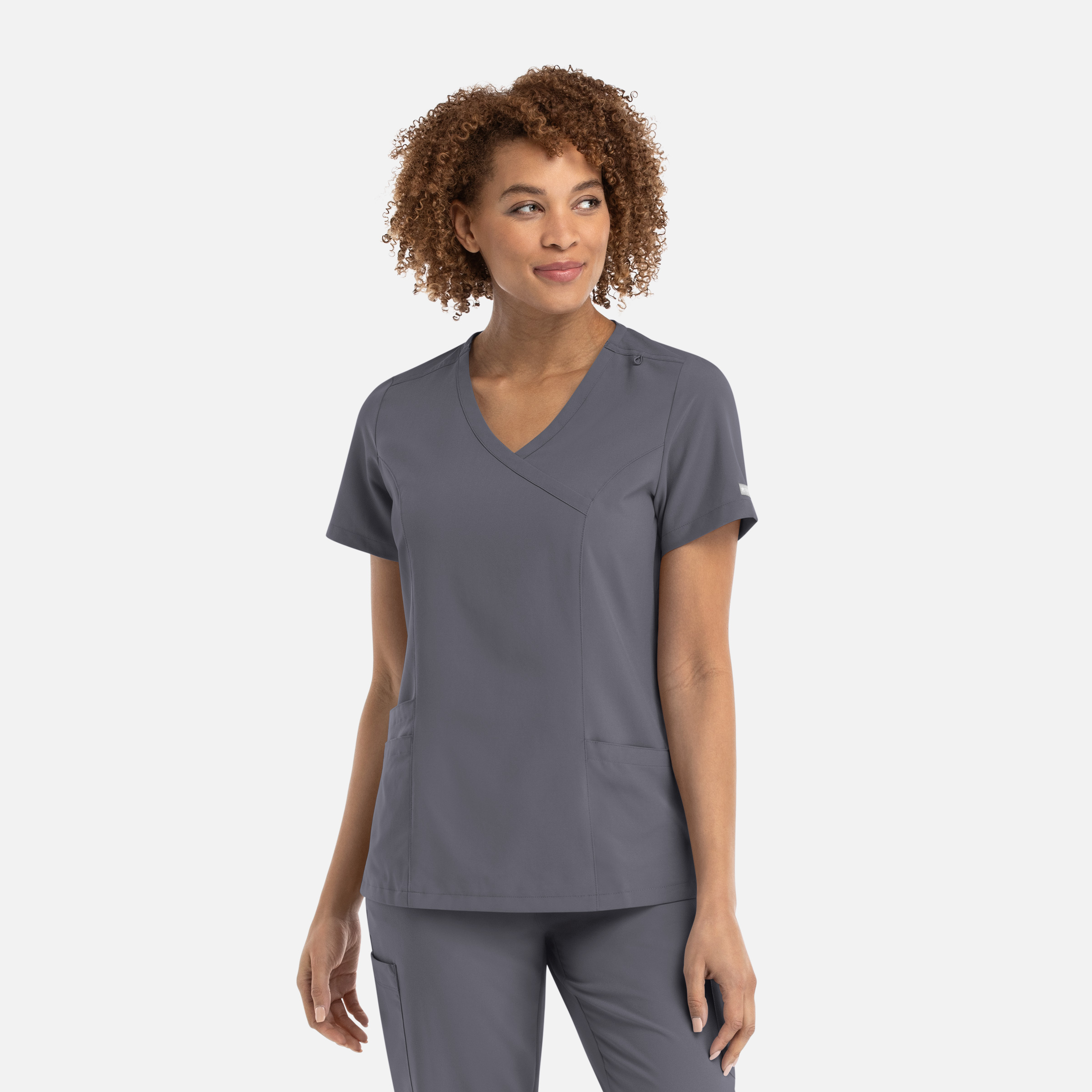 Momentum Mock Wrap Top-Raley Scrubs