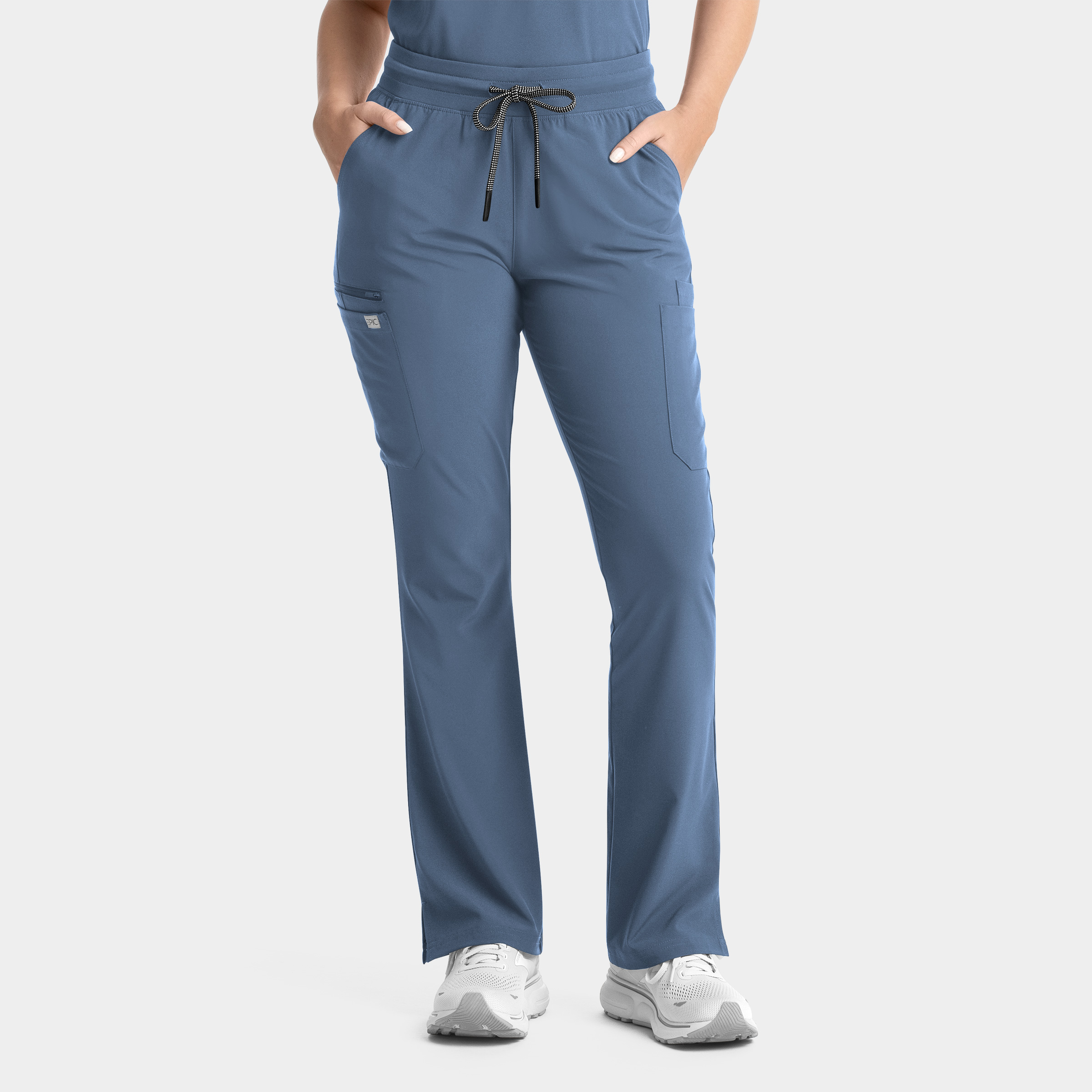 Women's Yoga Waistband Flare Leg Pant in GLACIER LAKE