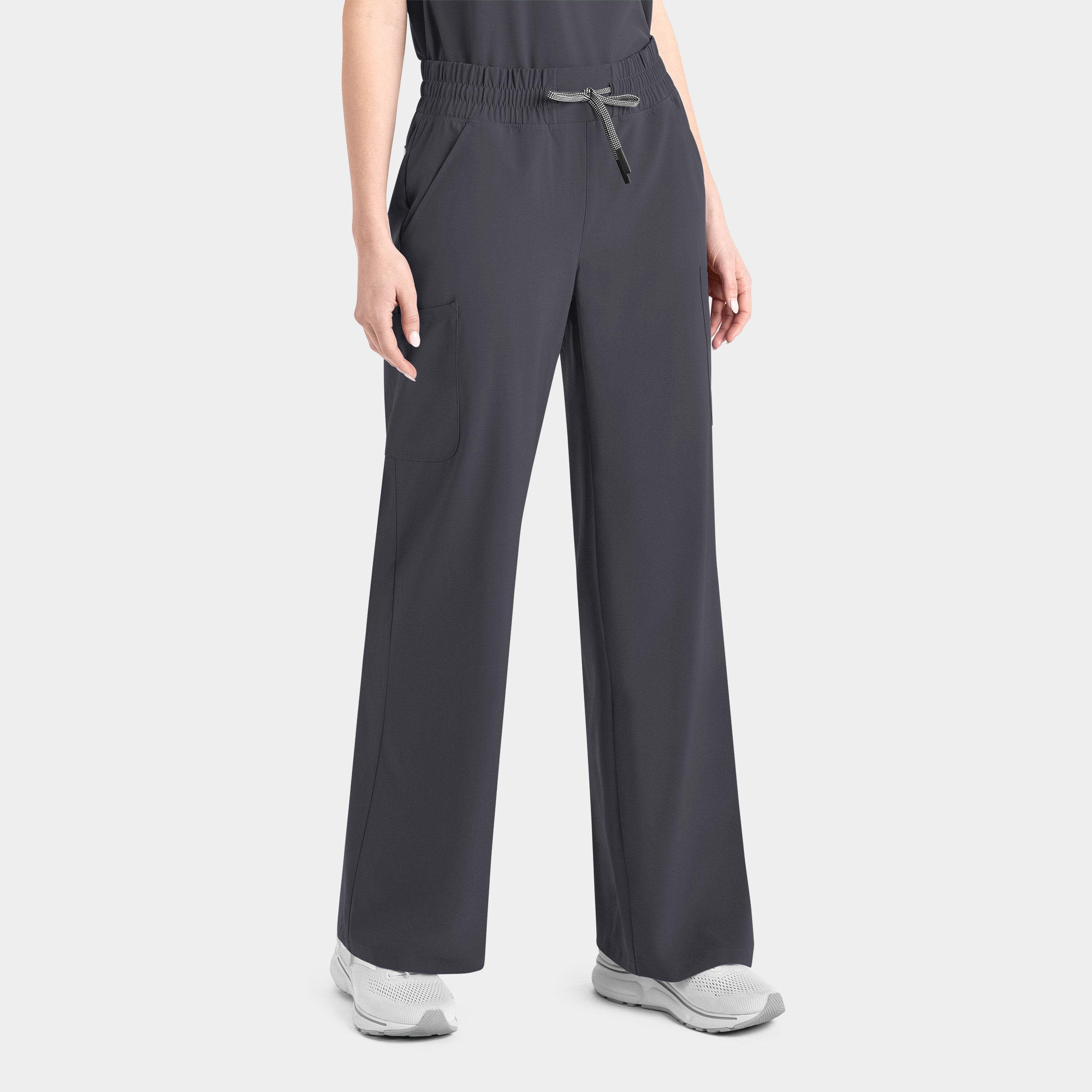 Women's Wide Leg Pant in Pewter